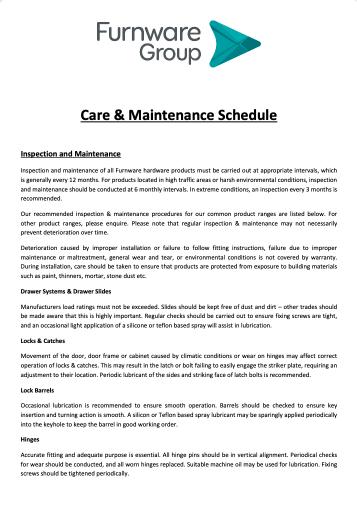 Furnware Care 1