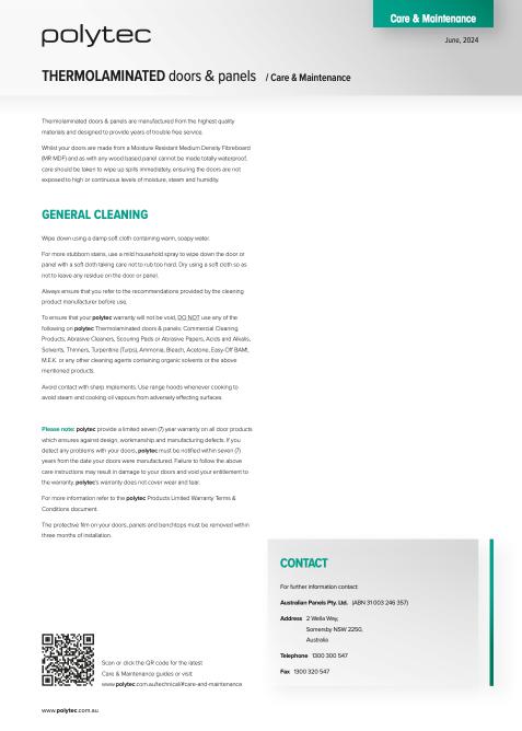 Polytec Thermolaminate cabinets 1