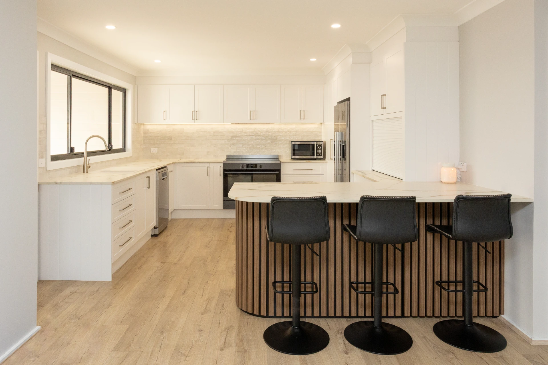 Award-Worthy Hampton Kitchen in Saratoga, featured hampton kitchen cabinets